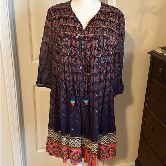 Anthropologie Tanvi Kedia Corrina Tunic Dress. Size Medium - Picture 3 of 10